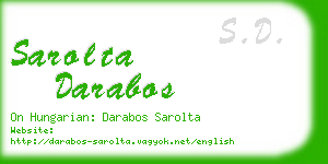 sarolta darabos business card